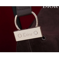 Grade Quality Dior Suede Small Shoulder Bag Dark Brown/Gold S1411 0124007 2026