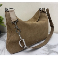 Good Product Dior Suede Large Shoulder Bag L1926 Khaki 2026