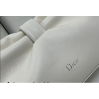 Grade Quality Dior Bow Small Bag in Lambskin Leather 0715PUQO White 026
