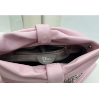 Popular Style Dior Bow Small Bag in Lambskin Leather 0715PUQO Rose Songe Pink 2026