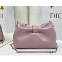 Classic Dior Bow Small Bag in Lambskin Leather 0715PUQO Pink2 2026
