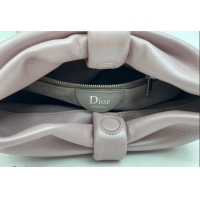 Classic Dior Bow Small Bag in Lambskin Leather 0715PUQO Pink2 2026