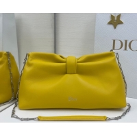 Good Product Dior Bow Medium Bag in Lambskin Leather 0715PUQO Buttercup Yellow 2026