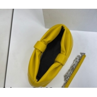 Generous Dior Bow Small Bag in Lambskin Leather 0715PUQO Buttercup Yellow 2026