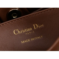 Unique Discount Dior Bow Small Bag in Lambskin Leather 0714S Dark Brown 2026