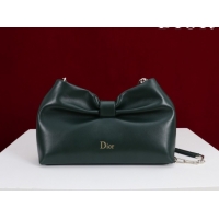 Buy Luxury Dior Bow Small Bag in Lambskin Leather 0714S Dark Green 2026