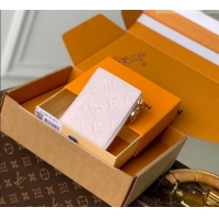 Luxury Cheap Louis Vuitton Lisa Wallet in Snowy Pearl Leather M26517 2026