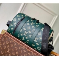 Promotional Louis Vuitton Men's City Keepall Bag in Monogram Shadow Leather M27184 Forest Green 2026