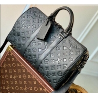 Grade Design Louis Vuitton Keepall Bandoulière 35 Bag in Taurillon Monogram Leather M22765 Black 2026