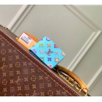 Buy Discount Louis Vuitton Slender Wallet in Monogram Donuts Canvas M28042 Blueberry Blue 2026