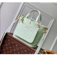Grade Design Louis Vuitton Neverfull Bandoulière Inside Out BB Tote bag Green Leather/Monogram Coated Canvas M28236 2026