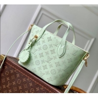 Trendy Design Louis Vuitton Blossom PM Tote Bag in Mahina Perforated Leather M27599 Jade Green 2026
