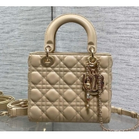 Sophisticated Dior Small Lady Dior My ABCDior Bag in Cannage Lambskin Leather DR012602 Beige 2026