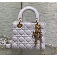 Sumptuous Dior Small Lady Dior My ABCDior Bag in Cannage Lambskin Leather DR012602 Purple 2026