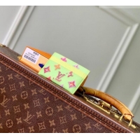 Top Grade Louis Vuitton Double Card Holder in Monogram Donuts Canvas M28284 Pistachio Green 2026
