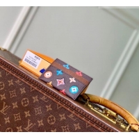 Most Popular Louis Vuitton Double Card Holder in Monogram Donuts Canvas M28284 Chocolate Brown 2026
