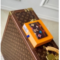 Most Popular Louis Vuitton Double Card Holder in Monogram Donuts Canvas M28284 Chocolate Brown 2026