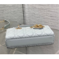 Best Price Dior Small Lady D-Joy Bag in Cannage Lambskin Leather with Openwork Charm DR012603 Blue 2026