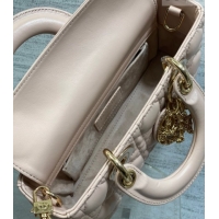 Purchase Dior Small Lady D-Joy Bag in Cannage Lambskin Leather with Openwork Charm DR012603 Pink 2026