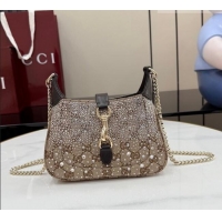 Affordable Price Gucci Jackie Notte Crystals Mini Bag in GG Canvas 26084 2026