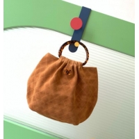 Promotional Chanel Suede & Turtoise-Shell Effect Top Handle Hobo Bag AS6010 Brown 2026