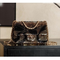 Promotional Chanel Sequins Flap Bag with Bow Gold-Tone AS4561 2026