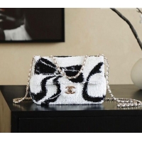 Best Price Chanel Sequins Flap Bag with Bow AS4561 White 2026