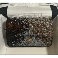 Luxury Cheap Chanel Strass Classic Small Flap Handbag A01113 Gold 2026
