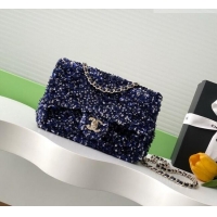 Inexpensive Chanel Sequins Allover Flap Bag AS4561 Blue 2026