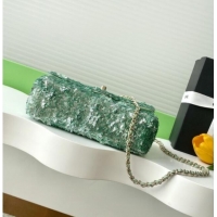 Discount Chanel Sequins Allover Flap Bag AS4561 Green 2026