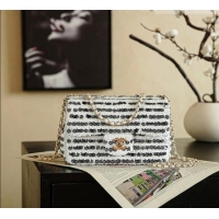 Pretty Style Chanel Sequins & Camellia Bloom Classic Flap Bag CH020302 White 2026