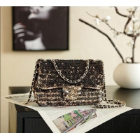 Discount Chanel Sequins & Camellia Bloom Classic Flap Bag CH020302 Gold 2026