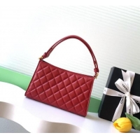 Cheap Design Chanel Lambskin Leather Hobo Bag AS6045 Red 2026