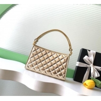 Unique Grade Chanel Lambskin Leather Hobo Bag AS6045 Gold 2026