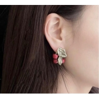 Grade Design Saint Laurent Cerise Cherry Earrings Y0721