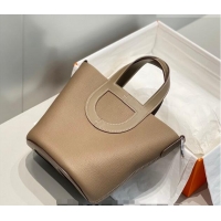 Affordable Price Hermes In-The-Loop Mini Bag 18cm in Original Calf Leather Elephant Grey/Silver 2026