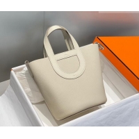 Best Design Hermes In-The-Loop Mini Bag 18cm in Original Calf Leather Cream 101041 White/Silver 2026