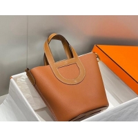 Low Cost Hermes In-The-Loop Mini Bag 18cm in Original Calf Leather 101041 Golden Brown 2026