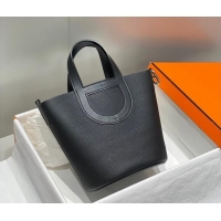 New Style  Hermes In-The-Loop Mini Bag 18cm in Original Calf Leather 101041 Black/Silver 2026