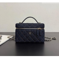 Pretty Style Chanel Quilted Denim Classic Vanity Bag with Chain AP4385 2026