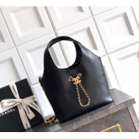 Hot Sell Cheap Chanel Calfskin Leather Small Shopping Bag AS6132 Black 2026