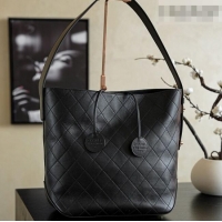 Best Quality Chanel Calfskin Leather Shopping Bag CH020402 Black 2026