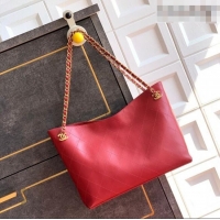 Trendy Design Chanel Calfskin Leather Shopping Bag CH020404 Red 2026