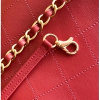 Trendy Design Chanel Calfskin Leather Shopping Bag CH020404 Red 2026