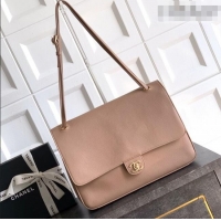 Top Design Chanel Grained Calfskin Leather Flap Bag CH020405 Light Khaki 2026