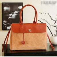Traditional Discount Chanel Grained Calfskin Leather & Suede and Boston Bag CH020407 Beige/Brown 2026