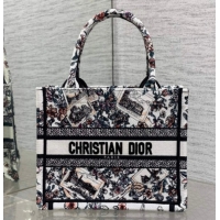 Best Grade Dior Small Book Tote Bag in Pink Souvenir de Rome Embroidery 60126075 2026