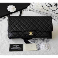 Trendy Design Chanel Quilted Lambskin Leather Clutch AP9866 Black 2026