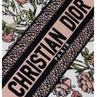 Top Grade Dior Small Book Tote Bag in Pink Multicolor Millefiori Embroidery 60126078 2026