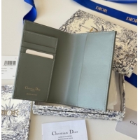 Durable Dior 30 Montaigne Passport Holder in Oblique Jacquard Grey DR012607 2026